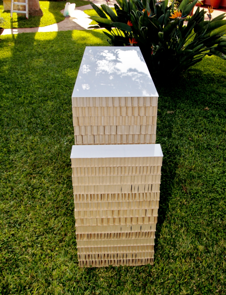 Modulo B, mobile in cartone alveolare