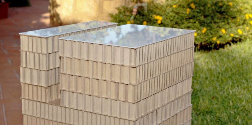 Modulo C, mobile in cartone alveolare